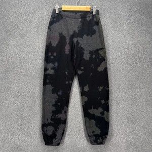 FireHouse Jogger pants Fleece Kids Large Gray Black Tie dye elastic waist